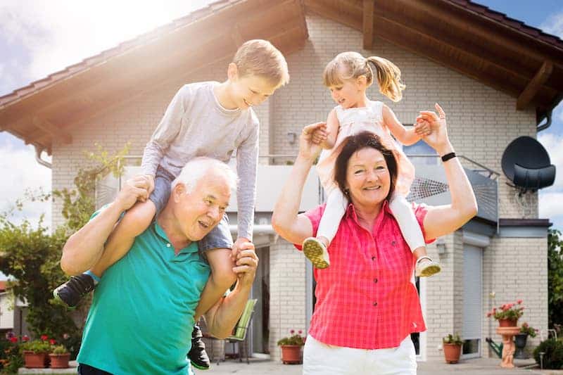 happy grandparents